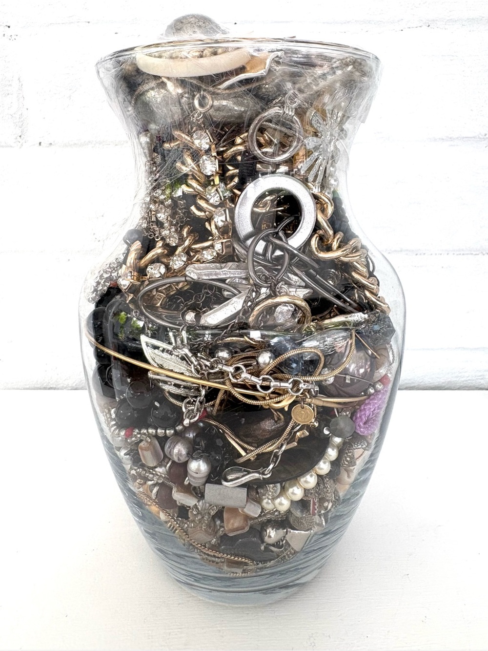 Assorted Crafter’s Junk Lot 3+ lbs Jewelry Jar